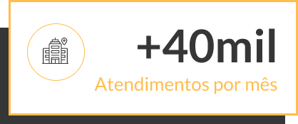 Imagem mais de 40 mil atendimentos por mês