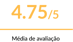 Média de avaliação de 4.75